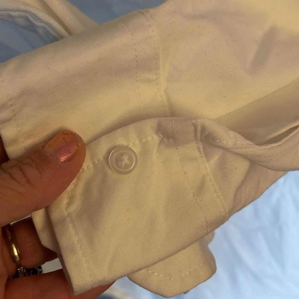 GAP Winter White Button-Up Shirt Dress - Picture 4 of 8